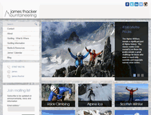 Tablet Screenshot of jamesthacker-mountaineering.co.uk